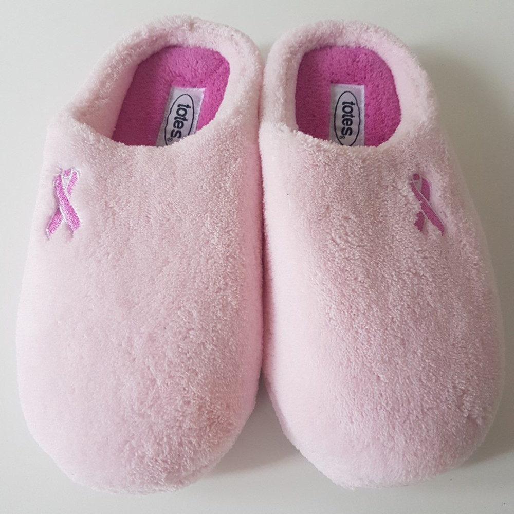Pink Ribbon ISOTONER® Mule slipper by totes®