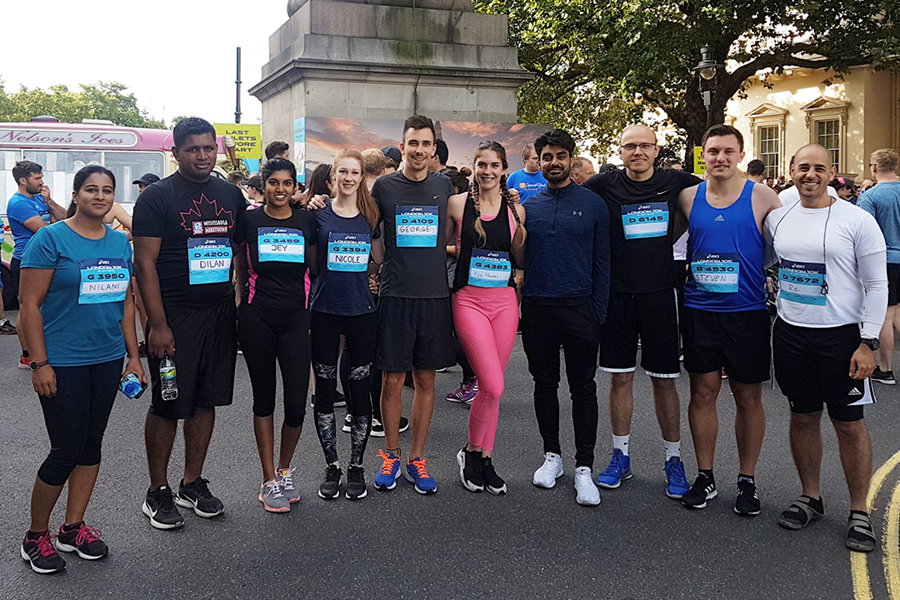 #TeamRapesco pound the streets of London to raise pounds for the Pink Ribbon Foundation