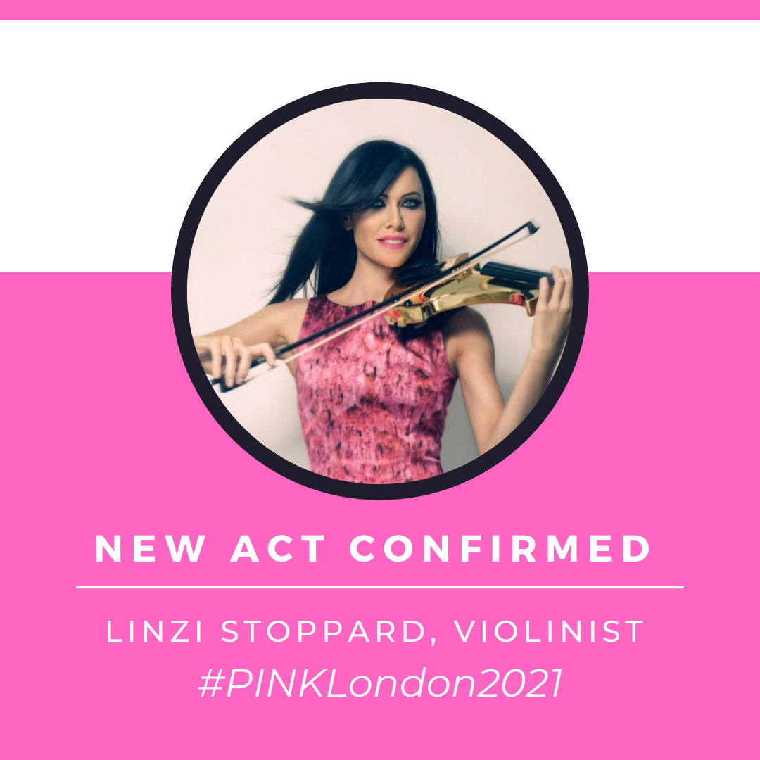 Electric violinist Linzi Stoppard supports PINKLondon2021