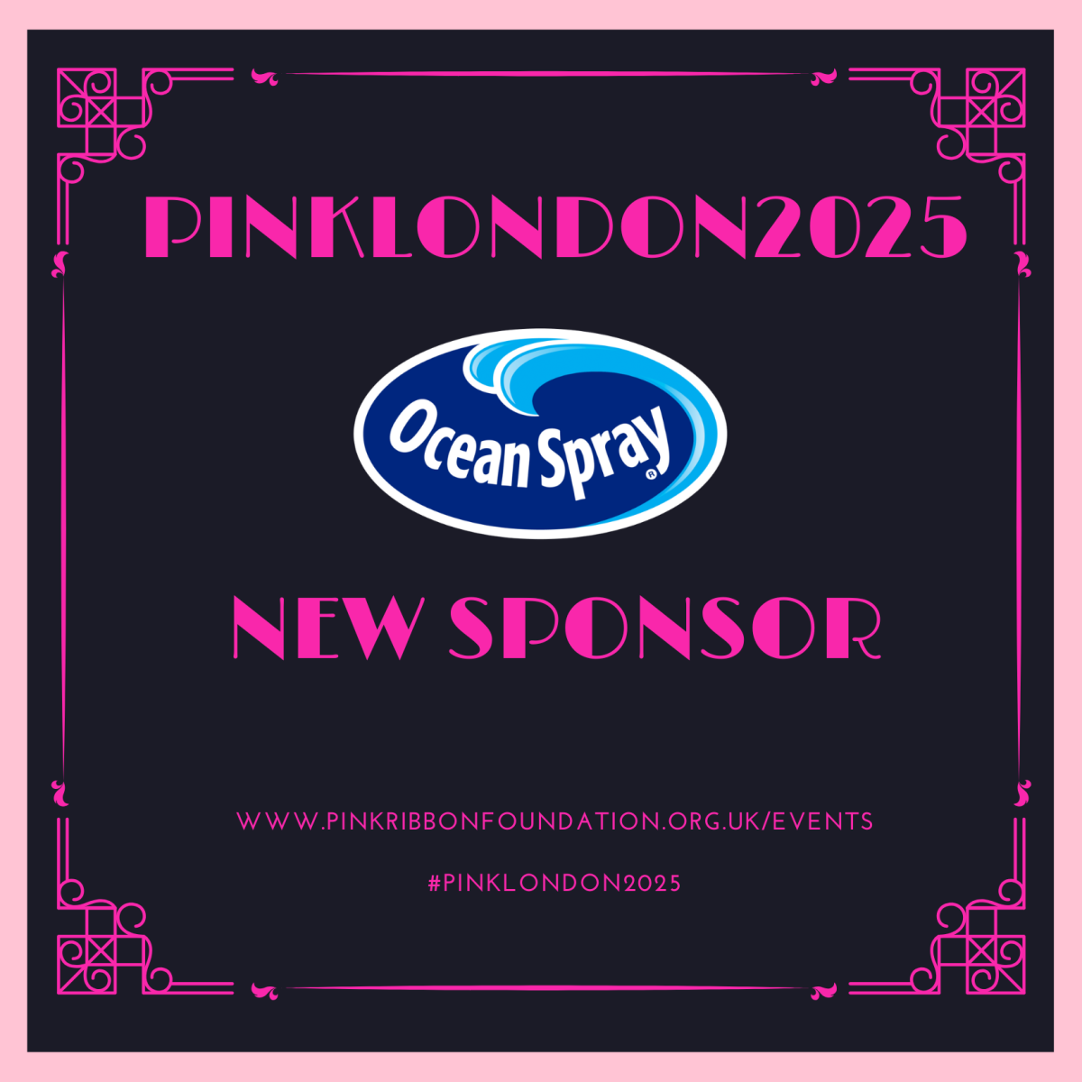 PINKLondon 2025 new sponsor